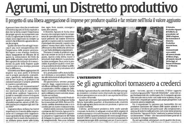 Agrumi Distretto Produttivo