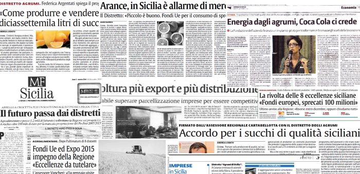 Distretto Produttivo Agrumi di Sicilia - Rassegna Stampa