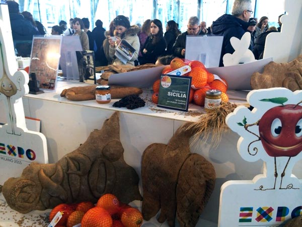 Stand Distretto Produttivo Agrumi di Sicilia al'Expo 2015 di Milano