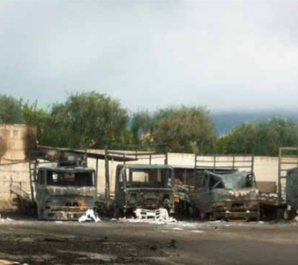 Incendio camion - Balpasso (CT)